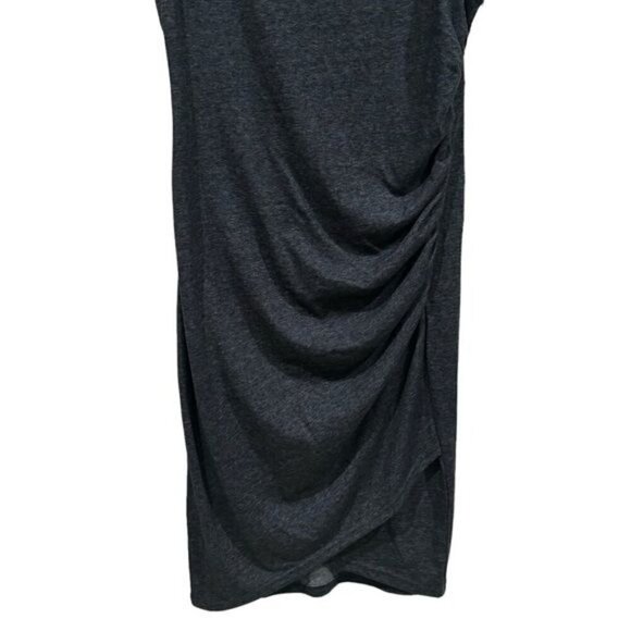 NEW Leith Ruched Bodycon Crossover Tank Dress in Charcoal Summer Comfort Size M - Picture 4 of 11